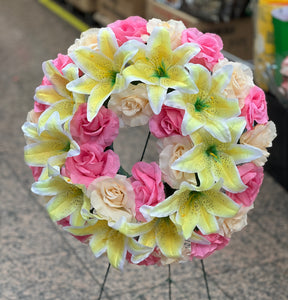 墓地花飾 (圓形）Memorial Wreath (Round)