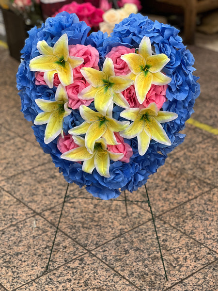 墓地花飾 (心形）Memorial Wreath (Heart)